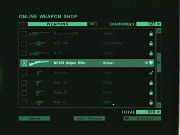 Far Cry 2 weapon shop computer screen