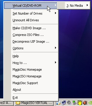 Mounting an ISO image in MagicISO (1)