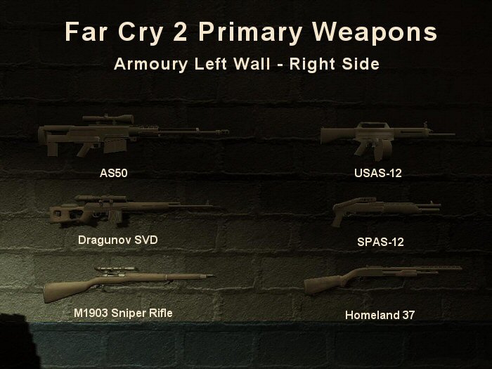 Far far аккорды. Far Cry 2 оружие. Оружие из фар край 2. Far Cry 2 оружие из DLC. Far Cry 2 правозатворное оружие.